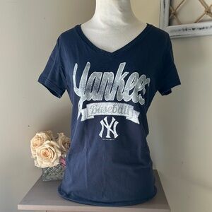 Genuine Merchandise Black Tee with MLB Logo